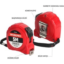 WP261003 5MX19MM Beyaz Çelik Şerit Metre