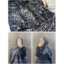 Touch Leopar Desenli Ipeksi Şal