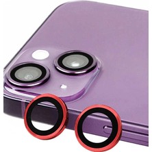 Evolvera Iphone 13 Raze Metal Kamera Lens - Kırmızı