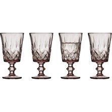 Glas Sorrento Şarap Kadehi 4 Adet 29 cl Pembe