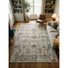 Rose'n Home Arte VN041 Vintage Klasik Desenli Dekoratif Şönil Halı