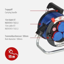 IP44 15M Makaralı Kablo AT-N05V3V3-F 3g1.5