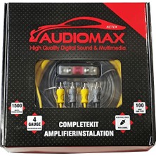 Exvol Audiomax 4ga Amfi Kablo Seti Profesyonel 1500W 100A+2 Y Kablo 2026 Model