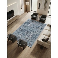 Rose'n Home Arte VN004-2 Vintage Klasik Çiçek Figürlü Dekoratif Şönil Halı