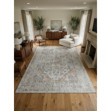 Rose'n Home Arte VN033-2 Vintage Klasik Desenli Dekoratif Şönil Halı