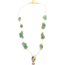 Royaleks Kırıktaşlı Balık Kolye - Su Yeşili