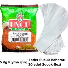 5 kg Tokat Bez Sucuk Seti Sucuk Baharatı 140 gr , Sucuk Bezi 20 Adet