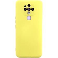 Evolvera Tecno Camon 16 Kılıf Nano Içi Kadife Silikon - Sarı