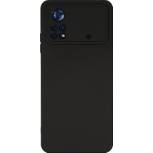 Evolvera Xiaomi Poco X4 Pro 5g Kılıf Nano Içi Kadife Silikon - Siyah