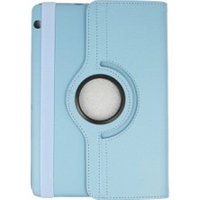 Evolvera Huawei Mediapad T3 10 / 9.6 Kılıf 360 Tablet Deri Kılıf - Turkuaz