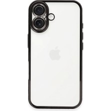 Mobify iPhone 16 Plus Kılıf Parlak ve Kamera Lens Koruyuculu Shiny Defens Premium Silikon Kapak