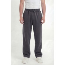 Füme Erkek 3 Iplik Baggy Oversize Bol Eşofman Altı Arka Cepli Yumuşak Pamuklu