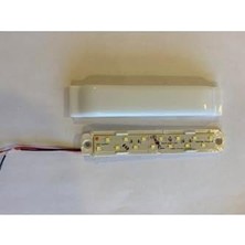 10'lu Paket 24V Dekoratif Tente LED Aydınlatma Armatür - Düz Taban - 15CM-BEYAZ Işık 6500K