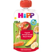 Hipp Organik Havuçlu Karışık Meyve Püresi 100 gr ( 8 Li )
