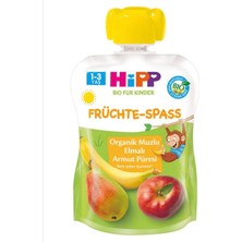 Hipp Organik Muzlu Elmalı Armut Püresi 100 gr ( 8 Li )