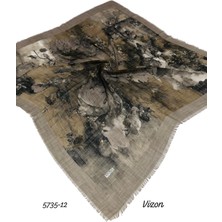 Ejona Flamlı Pamuk Eşarp