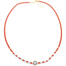 Royaleks Boncuk Göz Kolye - Kırmızı