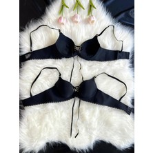 Tueyzen Önden Bağcıklı Lazer Kesim Sütyen