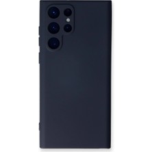 Evolvera Samsung Galaxy S23 Ultra Kılıf Nano Içi Kadife Silikon - Lacivert