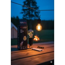 Feer Teknoloji Uzaktan Kumandalı Solar Enerjili Kamp Ampülü | Kırılmaz Camlı, Askılıklı Taşınabilir Işık