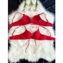 Tueyzen Önden Bağcıklı Lazer Kesim Sütyen