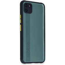 Evolvera Realme C11 Kılıf Miami Şeffaf Silikon - Lacivert