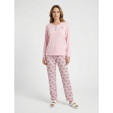 Love Giyim Desenli Pijama Takımı