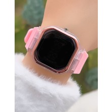 Weluxa Silikon Kordonlu LED Işıklı Göstergeli Genç Kız Kol Saati