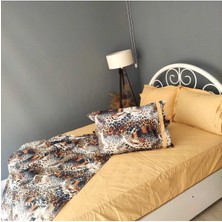 Neda Home Çift Kişilik Dijital Baskı Leopar Desenli Nevresim Takımı
