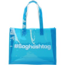 Baghashtag Mavi Şeffaf Plaj Çantası