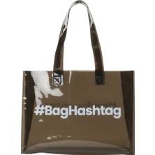 Baghashtag Siyah Şeffaf Plaj Çantası Su Geçirmez Silikon/Plastik Malzeme ile Büyük Boy