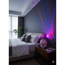 Köse elektronik Kuzey Işıkları Projektörlü Dinazor Yumurtası Gece Lambası – Bluetooth Müzik, Kumandalı