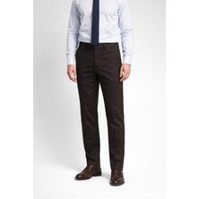 Yazı Caserta Klasik Fit Likralı Erkek Kanvas Pantolon - 7515