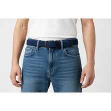 Elastik Örgü Unisex Kemer Indigo