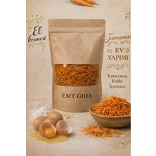 EMT Gıda Ev Yapımı Domatesli&Biberli Erişte – El Kesmesi, Katkısız, Doğal Ev Eriştesi 750 gr