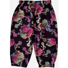 Eruzan Giyim Çocuk Rahat Kesim Lastikli Viskon Kumaş Desenli Şalvar