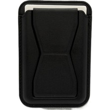Paladyum Case Magsafe Uyumlu Siyah Standlı Kartlık