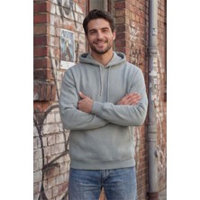 Taş Erkek 3 Ip  Kapüşonlu Yandan Cepli Sweat Polarlı Yünlü Yumuşak Puf Kumaş