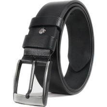 Livize Erkek Siyah Battal Boy Kemer 4,5cm