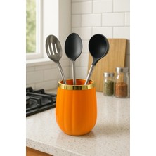 Yzhome Porselen Yaldızlı Kabak Kaşıklık Kepçelik Tezgah Masaüstü Düzenleyici