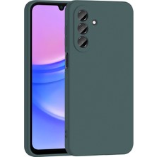 Paladyum Case Samsung Galaxy A17 Uyumlu Içi Kadife Koyu Yeşil Lansman Silikon Kılıf