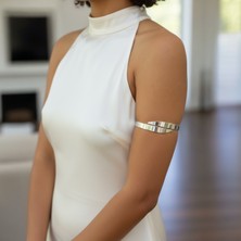Sevil Gülgün Atelier Zamansız Şık Arm Cuff Ayarlanabilir Gümüş Kaplama