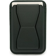Paladyum Case Magsafe Uyumlu Yeşil Standlı Kartlık
