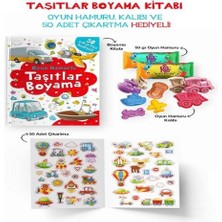 Colezium Taşıtlar Boyama Kitabı - Oyun Hamurlu - 3 Yaş +