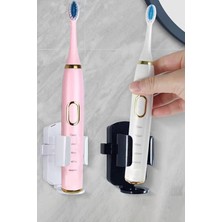 Bluvex Elektrikli Diş Fırçası Tutacağı Diş Fırçalık Elektrikli Diş Fırçası Askısı Düzenleyici Yapışkanlı