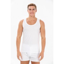 Yıldız 00 Erkek Büyük Beden %100 Pamuk Extra Beyaz Süprem Atlet