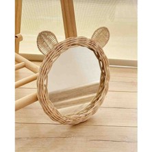 Ebruli Rattan Bambu Bebek Odası/ Çocuk Odası Ayna