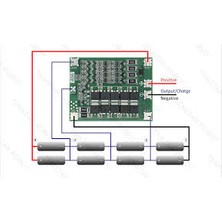 Gözeler 4s 40A Bms 18650 Balanslı Li-Ion Şarj Koruma Devresi