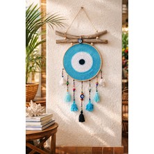 Makromenis Nazarlık Düşkapanı Nazar Boncuğu Rüya Tutucu Kapı Süsü Duvar Süsü Dreamcatcher