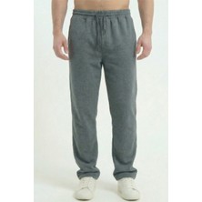 Erkek Füme Baggy Bol Paça Oversize Relaxed 4 Mevsim Eşofman Altı Bol Paça 2 Iplik Tam Kalıp